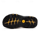 abordables sandalias de exterior-Sandalias deportivas multitirantes verdes y marrones para hombre con velcro ajustable y suela antideslizante para aventuras al aire libre
