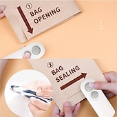 cheap Kitchen Utensils &amp; Gadgets-Mini Bag Sealer, Handheld Heat Sealer for Plastic Bags, Portable Snack Sealing Machine for Home Kitchen, Easy Hand Press Seal &amp; Reseal, Food Storage Saver