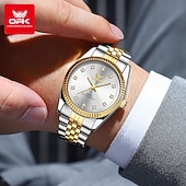cheap Quartz Watches-OPK Luxury Brand Watch Circular Dial Luminous Stainless Steel Men&#039;s Quartz Watch