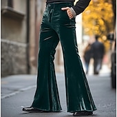 preiswerte Unterteile-Retro Vintage 1970er Hose Schlaghosen Hippie Disco Kostüm Herren Halloween Karneval Party Alltagskleidung Pride Parade Erwachsene Hose Ganzjahres