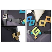 levne Anime kostýmy-Genshin Impact Kinich Anime Cosplay kostým Boty Cosplay Paruky Cosplay obleky Cosplay Paruky Cosplay boty Karneval Plesová maškaráda Výkon Párty Vrchní deska Kalhoty Korzet Pro Pánské Dospělé
