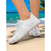 economico Sneakers da donna-scarpe da acqua a piedi nudi da donna – scarpe da ginnastica larghe in mesh traspirante e ad asciugatura rapida con suola antiscivolo per spiaggia, nuoto, surf e sport acquatici all&#039;aperto