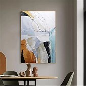 economico Quadri astratti-grande dipinto a olio fatto a mano bianco grigio e nero dipinto 3d dipinto astratto strutturato fatto a mano dipinto a olio moderno dipinto a mano arte moderna da parete decorazione arte