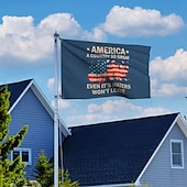 ieftine Steaguri de grădină, banner-Steag patriotic 4 iulie Exterior Interior cu gromete Ziua Independenței Decoruri pentru curte și grădină americană Banner semn de sărbătoare