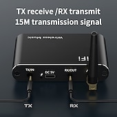 billiga Bluetooth-prylar-bluetooth 5.4 sändare mottagare adapter 3,5 mm aux jack för högtalare headset u disk ps5 ljud mottagare stöd a2dp/avrcp