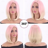 economico Parrucche trendy sintetiche-Parrucche sintetiche Ricciolo gonfiabile Poco ondulata Taglio scalato Separazione profonda A macchina Parrucca 30 pollici A1 Capelli sintetici Per donna Classico Comodo Colore Graduale e Sfumato