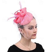 preiswerte Faszinator-Kopfstück Federn Sinamay Hochzeit Abendgesellschaft Elegant Hochzeit Mit Feder Kopfschmuck Kopfbedeckung