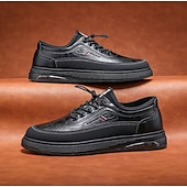 abordables Baskets-chaussures décontractées à lacets pour hommes en marron avec des accents noirs, conception durable pour un usage quotidien et des activités de plein air