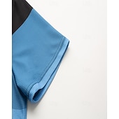  Ανδρικά Πουκάμισο γκολφ Μπλουζάκια Golf Polos Causal Δουλειά Πέτο Κοντομάνικο Βασικό Μοντέρνα Ριγέ Κουρελού Κουμπιά Καλοκαίρι Κανονικό Ροζ+Πορτοκαλί Σκούρο Ροζ Γκρίζο Πουκάμισο γκολφ