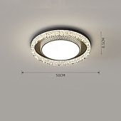 abordables Plafonniers à intensité variable-50 cm Variable Luminaires de Plafond Métal Acrylique Moderne Style Nordique 110-120V 220-240V