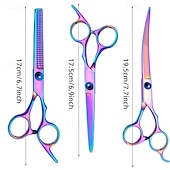 ieftine Accesorii Îngrijire Câini-Foarfece profesionale 5 în 1 pentru animale de companie Set foarfece profesionale pentru îngrijirea animalelor de companie 5 în 1 - design ambidextru din oțel inoxidabil pentru pisici  &amp; câini