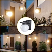 voordelige Wandverlichting buiten-1 st. zonne-buitenlamp wandlamp binnenplaats balkon decoratie buiten waterdichte patio lamp huis tuin lay-out hek omgevingslicht