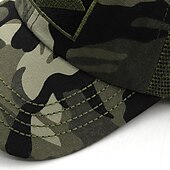 economico Cappellino da baseball da uomo-Per uomo Cappellino da Baseball Cappello da Sole Cappello da Camionista Cappuccio in rete Nero Verde Cotone Regolabile Moda Abbigliamento quotidiano Festival Motivo Colore Solido / Tinta Unita Casual