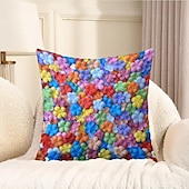 billiga blom- och växtstil-Blommor dekorativa kastkuddar överdrag 1PC vår sommar mjuk fyrkantig soffa kuddfodral kuddfodral för sovrum vardagsrum soffa stol