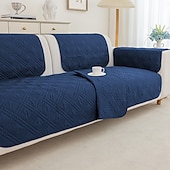 abordables Housse de canapé-Housse de canapé imperméable pour coussin de canapé, housse de protection de meubles résistante à l&#039;eau avec bâtons en mousse et sangles élastiques pour animaux de compagnie et chats