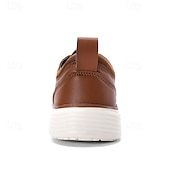 cheap Men&#039;s Sneakers-Men&#039;s Navy Blue Leather Oxford Shoes – Classic Lace-Up Dress Shoes for Business &amp; Formal Events