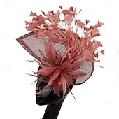 Недорогие Фасцинаторы-Головной убор тканевая федора шляпа для скачек винтажная милая с цветочным головным украшением