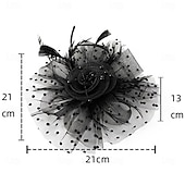 baratos Capacete de Casamento-Peça para Cabeça Tule Penas Casamento Festa de Noite Elegante Casamento Com Penas Capacete Chapéu