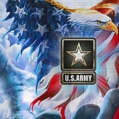  Voor heren 4 juli, 250e verjaardag van de VS Adelaar Amerikaanse vlag Overhemd Cubaans overhemd Korte mouw Vintage Retro Vakantie Feestdagen Festival Zomer Lente Overhemd met kampkraag 3D-afdrukken