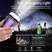 levne Elektrické odpuzovače komárů-Automatická elektrošoková lampa na zabíjení komárů – vnitřní fyzická past na komáry pro kempování a použití v ložnici