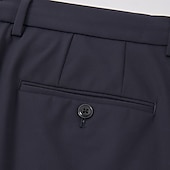 cheap Men&#039;s Elite Pants-Men&#039;s Dress Pants Solid Color Wearable Full Length Formal Wedding Party Elegant Fashion Light Khaki Navy Blue Micro-elastic