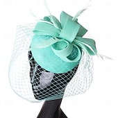 preiswerte Hochzeit Kopfschmuck-Kopfstück Sinamay Hochzeit Abendgesellschaft Elegant Hochzeit Mit Unifarbe Kopfschmuck Kopfbedeckung