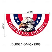 abordables Drapeaux et banderoles de jardin-Drapeau festif américain du 4 juillet 3 x 1,5 ft drapeau en fanion non plissé Drapeau en polyester pour décorations de vacances en extérieur Accroche patriotique pour le jour du souvenir