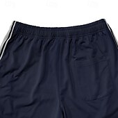 preiswerte Sweatpants-Herren Sporthose Jogginghose Hose Freizeithose Kordelzug Seitenstreifen Gerader Schnitt Einfach Komfort Atmungsaktiv Volle Länge Outdoor Lässig Laufen Sport Mode Schwarz Rote