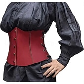 abordables Accessoires et plus-Rétro Vintage Punk &amp; Gothique Médiéval Bustier Sous Poitrine Déguisement Homme Carnaval Mascarade Carnaval Performance Mascarade Adulte Corset