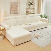cheap Sofa Cover-Elastic Jacquard Fabric Sofa Cover Stretch Couch Cover Sectional L Shape Sofa Slipcover Corner Case for Living Room 1/2/3/4 Seat
