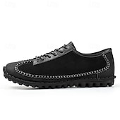 economico Sneakers da uomo-scarpe casual da uomo con lacci fatte a mano color bordeaux e grigio – scarpe da passeggio in pelle vintage