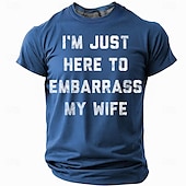 cheap Men&#039;s Funny T shirts-Men&#039;s Funny Slang T Shirt Short Sleeve T shirt 3D Print Crew Neck Shirt Fashion Daily Street Daily Black Red Blue Summer Spring Clothing Apparel S M L XL XXL XXXL 4XL