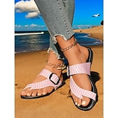 levne Sandály na dovolenou-dámské trendy zelené croc – sandály s reliéfem – dvojité – páskové, tanga – obuv ve stylu dámských plážových výletů, letních procházek a příležitostných setkání