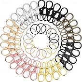 cheap Event &amp; Party Supplies-100pcs Rotating Keychain with Lobster Clasp, Key Ring for Bags and Accessories, Pet Leash Hook Set, Keychain Pendant Decoration