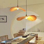 abordables Suspension-50 cm Design de Lanterne Suspendue Suspension Bambou Le style rétro Style Classique Mode ancien Traditionnel / Classique 110-120V 220-240V
