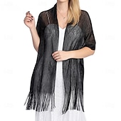 abordables enveloppes d&#039;invité de mariage-Écharpe Femme Élégant Sans manches Polyester Boléros de Mariage Avec Couleur unie Pour Soirée Printemps &amp; Été