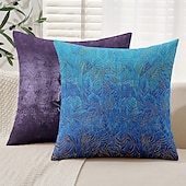 baratos estilo floral e plantas-Capa Decorativa de Almofadas com Penas Bonitas 1PC Capa de Cushion Quadrada Suave para Sofá Capa de Travesseiro para Quarto Sala de Estar