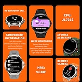 Χαμηλού Κόστους Smartwatch-696 SK50 Εξυπνο ρολόι 1.93 inch Έξυπνο ρολόι Bluetooth Βηματόμετρο Υπενθύμιση Κλήσης Παρακολούθηση Ύπνου Συμβατό με Android iOS Γυναικεία Άντρες Κλήσεις Hands-Free Υπενθύμιση Μηνύματος IP 67