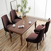 levne Potah na jídelní židli-1ks strečové voděodolné potahy na židle wingback slipcover - opakovaně použitelný potah chrániče na křeslo, pratelné potahy na jídelní židle chrániče do jídelny