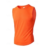 preiswerte Fitness Tank-Tops-Herren Tank Top Weste Unterhemd Ärmelloses Shirt Ärmellos Rundhalsausschnitt Sommer Einfach Mode Designer Basic Urlaub Straße Ausgehen Schwarz Weiß Wein Top T-Shirt für Herren