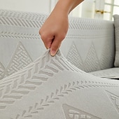 baratos Cobertura de Sofa-capa de sofá de tecido jacquard elástico capa de sofá elástica secional em forma de l capa de sofá de canto para sala de estar 1/2/3/4 assentos