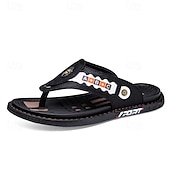 preiswerte Urlaubsandalen-Sportliche Flip-Flops aus Kunstleder für Herren mit sportlichem Logodetail – strapazierfähiges, lässiges Sommerschuhwerk für aktives Tragen