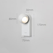 economico Luci da parete-Al Coperto LED Lampade da parete per interni Camera da letto Ufficio Metallo Luce a muro 110-240 V 7 W
