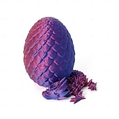 お買い得  贈り物-イースター 3D プリント ドラゴン エッグ、ミステリー クリスタル ドラゴン エッグ フィジェット トイ サプライズ、イースター エッグ 関節式 クリスタル ドラゴン エッグ ドラゴンが中にいる