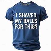 preiswerte Lustige T-Shirts für Männer-Herren Lustiger Slang T Shirt Kurzarm T-Shirt 3D-Druck Rundhalsausschnitt Hemd Mode Täglich Straße Täglich Schwarz Blau Grün Sommer Frühling Bekleidung S M L XL XXL XXXL