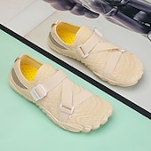preiswerte Sneaker für Herren-Barfuß-Wasserschuhe für Herren – weiß und orange, schnelltrocknend, verstellbarer Klettverschluss – ideal für Strand- und Wasseraktivitäten
