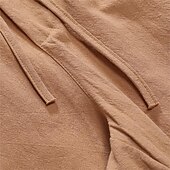 baratos Clássico-Homens Calção Shorts de linho Shorts de verão calções capri Shorts de praia Bolsos Com Cordão Cintura elástica Tecido Conforto Respirável Comprimento da panturrilha Férias Feriado Praia Havaiana Boho