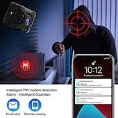 abordables Caméras IP d&#039;intérieur-Caméra de sécurité domestique sans fil 1080p, caméra wifi intelligente, batterie intégrée, prend en charge la détection de mouvement de vision nocturne pour le bureau à domicile avec support de