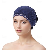 billige Bryllupshodeplagg-Hodeplagg Polyester / bomullsblanding Solhatt Turbaner Bryllup Avslappet Med Blonder Blomst Hodeplagg Hodeplagg