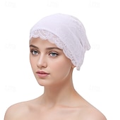 billige Bryllupshodeplagg-Hodeplagg Polyester / bomullsblanding Solhatt Turbaner Bryllup Avslappet Med Blonder Blomst Hodeplagg Hodeplagg
